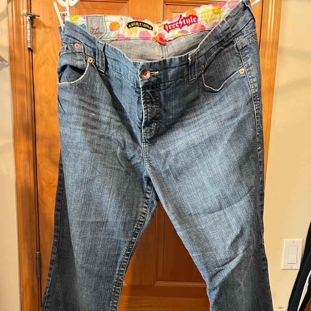 Freestyle Revolution Blue Bootcut Jeans with Subtle Whiskering